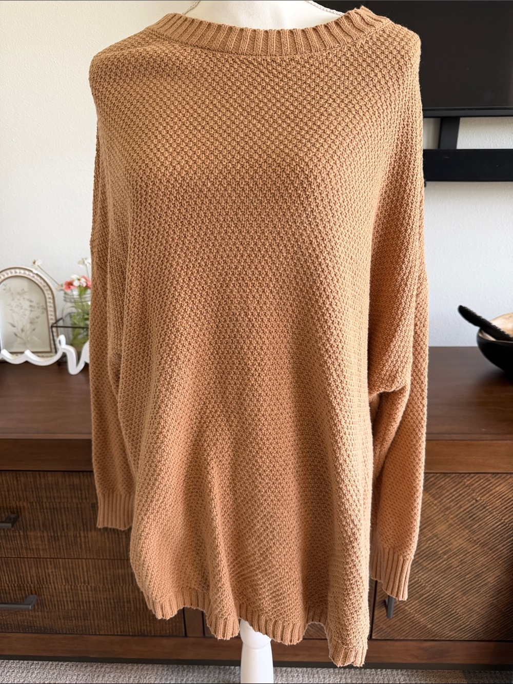 Knit Sweater in Camel
